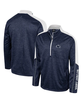 Colosseum Men's Navy Houston Cougars Marled Half-Zip Jacket