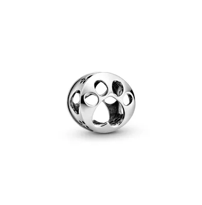 Pandora Sterling Silver Openwork Paw Print Charm