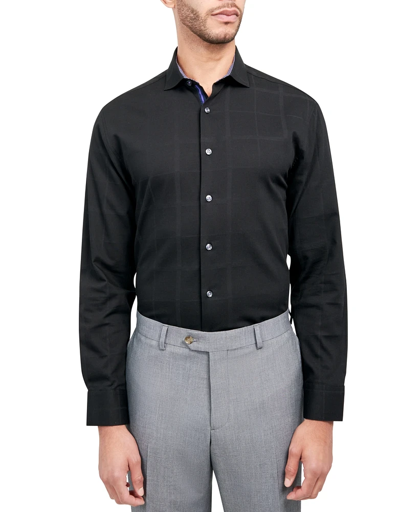 Michelsons of London Men's Regular-Fit Check Dress Shirt