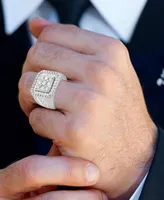 Men's Diamond Cluster Ring (3 ct. t.w.) 10k Yellow, White or Rose Gold