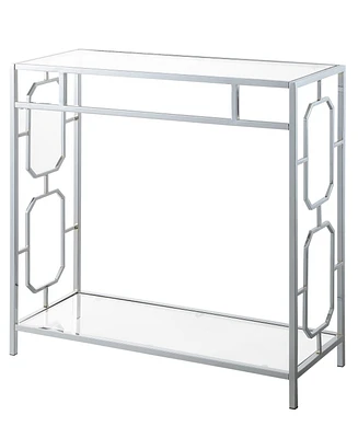 Convenience Concepts 31.5" Omega Glass Hall Table with Shelf