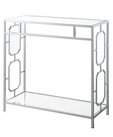 Convenience Concepts 31.5" Omega Glass Hall Table with Shelf