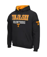 Men's Colosseum Black Tennessee Volunteers Sunrise Pullover Hoodie