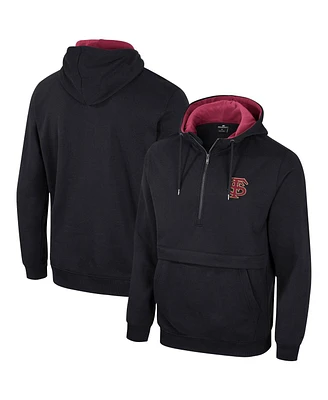 Men's Colosseum Black Florida State Seminoles Half-Zip Hoodie