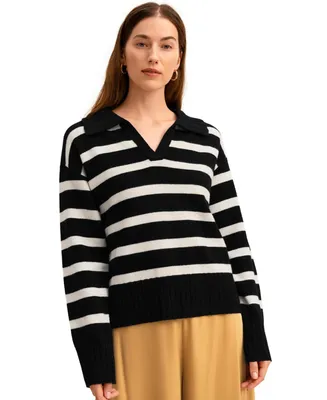 Lilysilk Women's The Gilly Stripe Sweater