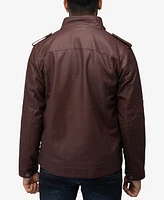 X-Ray Men's Faux Shearling Lining Utility Jacket