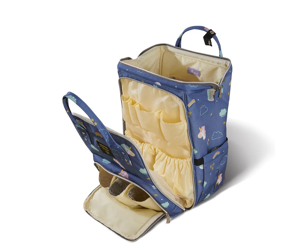 Sunveno Wide Open Frame Diaper Bag Backpack