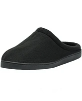 Alpine Swiss Mens Memory Foam Fleece Clog Slippers Wide Warm Slip On House Shoes