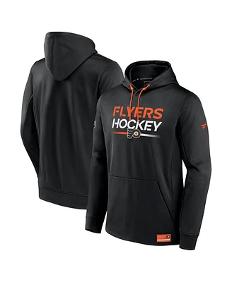 Men's Fanatics Black Philadelphia Flyers Authentic Pro Pullover Hoodie
