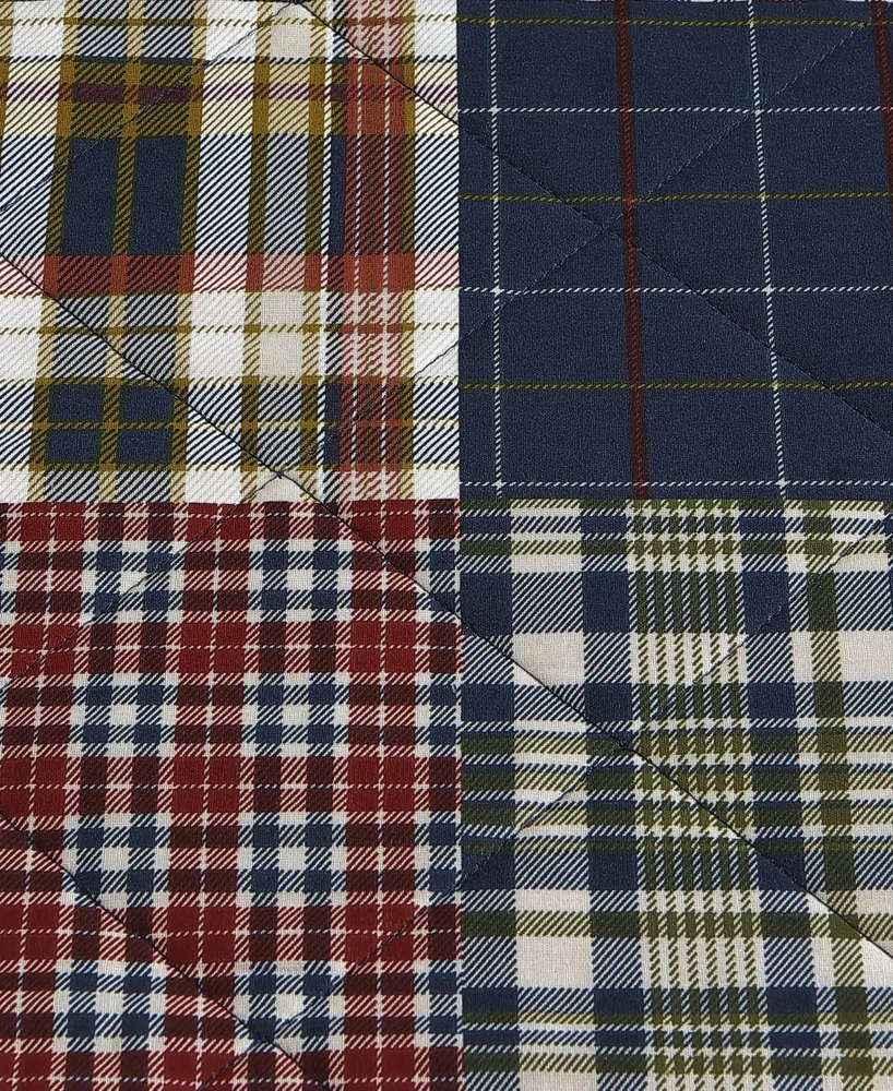 Eddie Bauer Madrona Plaid Reversible 2-Piece Quilt Set, Twin