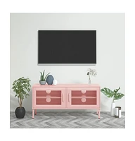 Tv Stand Pink 41.3"x13.8"x19.7" Steel
