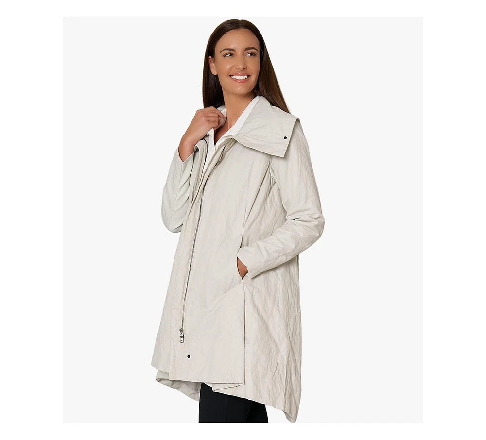 Stella Carakasi Women's Full-Zip-Front Water-Repellent Definitive Coat