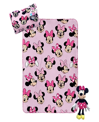 Disney Minnie Mouse 3-Pc. Travel Throw, Pillow, & Pillow Buddy Set