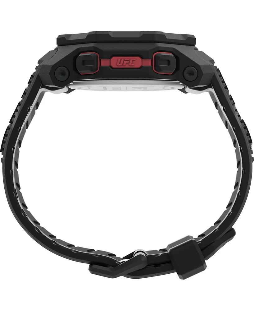 Timex Ufc Men's Knockout Digital Black Polyurethane Watch, 48mm
