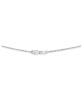Lab-Grown Ruby (1-1/2 ct. t.w.) & Cubic Zirconia Loop 18" Pendant Necklace in Sterling Silver