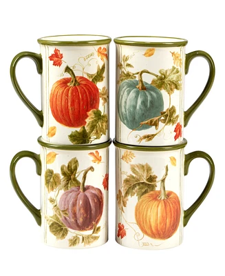 Certified International Autumn Harvest Mugs, Set of 4
