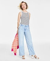 On 34th Women's Sailor High-Rise Wide-Leg Jeans, Regular & Short, Created for Macy's