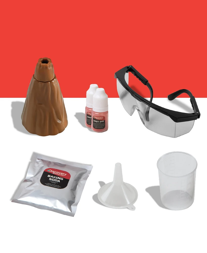 Discovery #Mindblown Volcano Science Lab Hands On Kids Experiment Set, 7 Piece