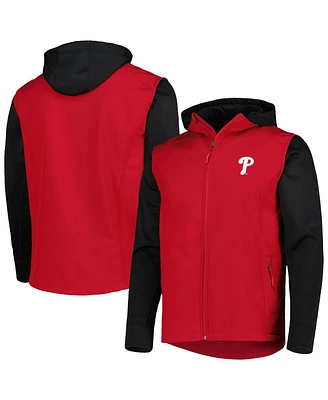 Men's Dunbrooke Red, Black Philadelphia Phillies Alpha Full-Zip Jacket
