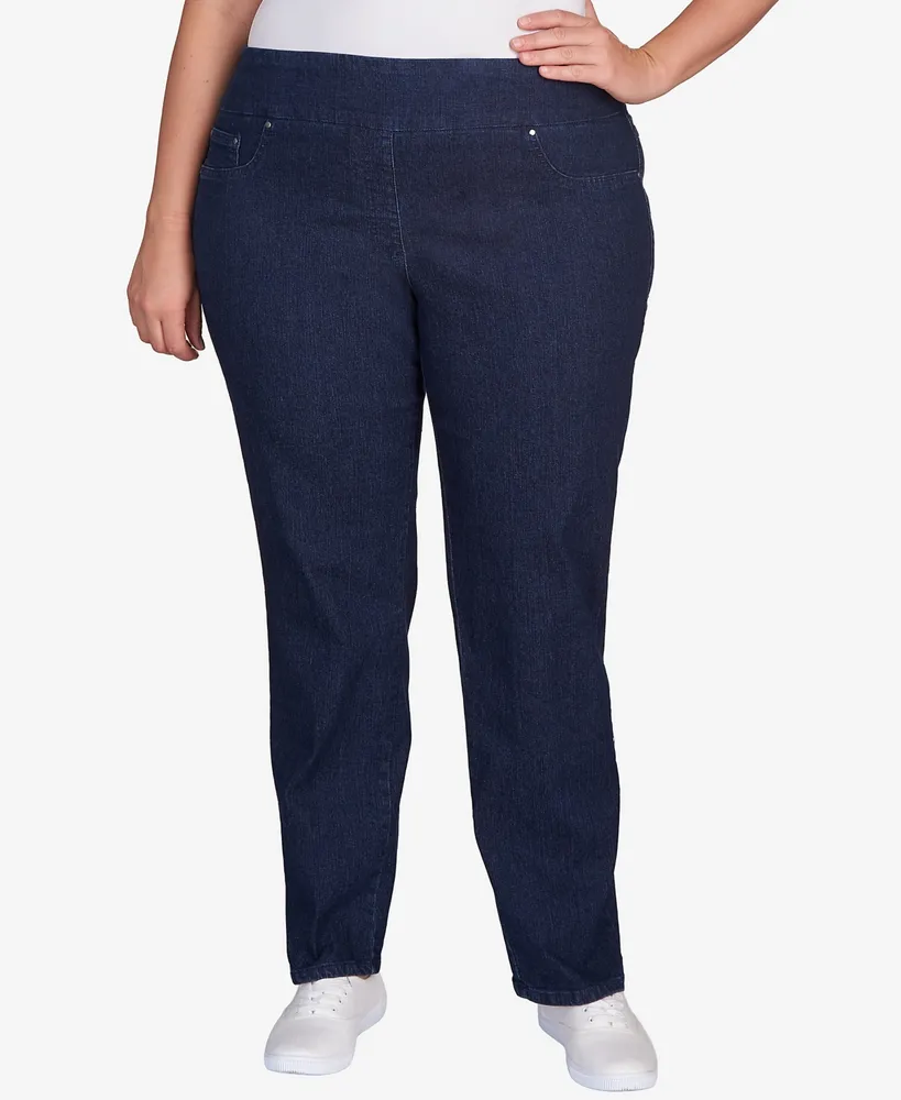 Ruby Rd. Plus Pull On Denim Pants