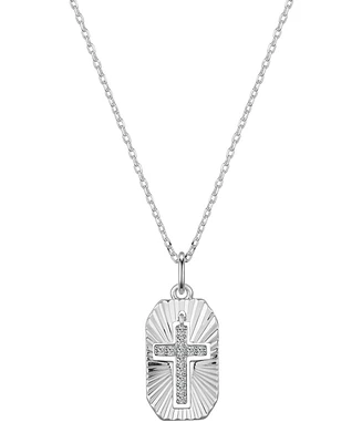Unwritten Cubic Zirconia Cross Pendant Necklace