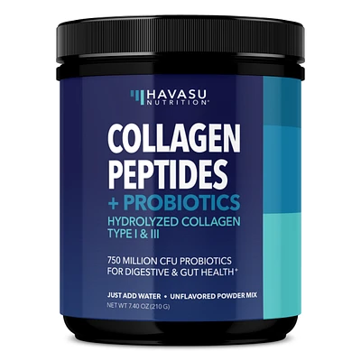 Collagen Powder + Probiotics, Havasu Nutrition, 210gm