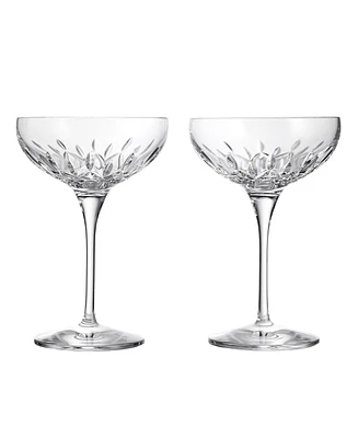 Waterford Lismore Essence Champagne Saucer 9.5oz, Set of 2