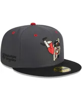 Men's New Era Gray Cedar Rapids Kernels Theme Nights Cedar Rapids Mat Grapplers 59FIFTY Fitted Hat