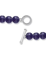 Macy's Silver Plated Multi Genuine Stone Stretch Bracelet