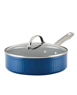 Farberware Style Aluminum Nonstick 3 Quart Cookware Saute Pan with Lid
