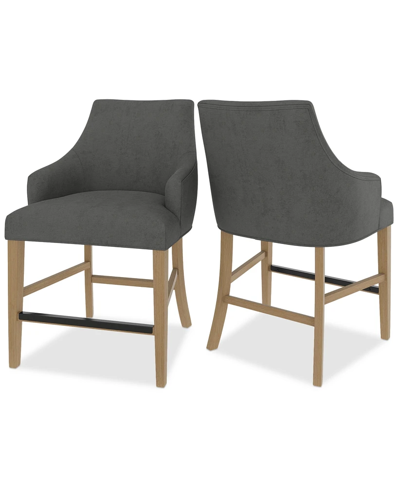 Nelin 2pc Counter Height Chair Set