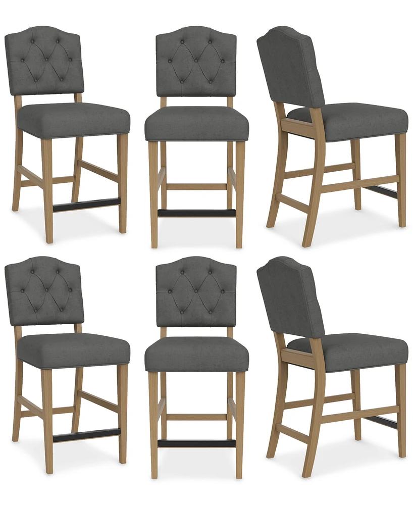Jesilyn 6pc Counter Height Chair Set