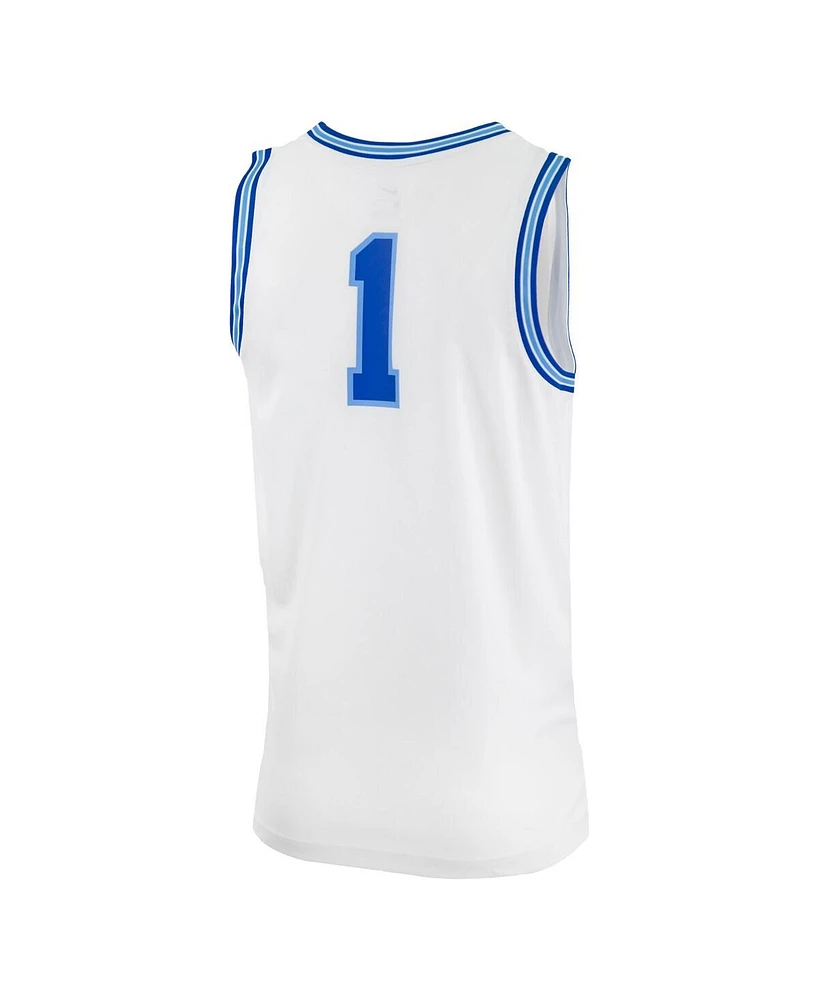Men's Nike #0 White Xavier Musketeers Replica Basketball Jersey