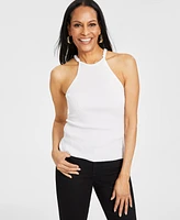 I.n.c. International Concepts Women's Chain-Strap Halter Sweater Tank, Created for Macy's