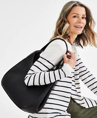Style & Co Whip-Stitch Soft 4-Poster Tote, Exclusively at Macy's