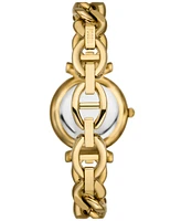 Fossil Women's Carlie Three-Hand Gold-Tone Stainless Steel Watch 28mm