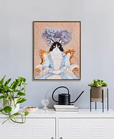 Madison Park Pet Portrait Bridger Kitty Framed Canvas Wall Art