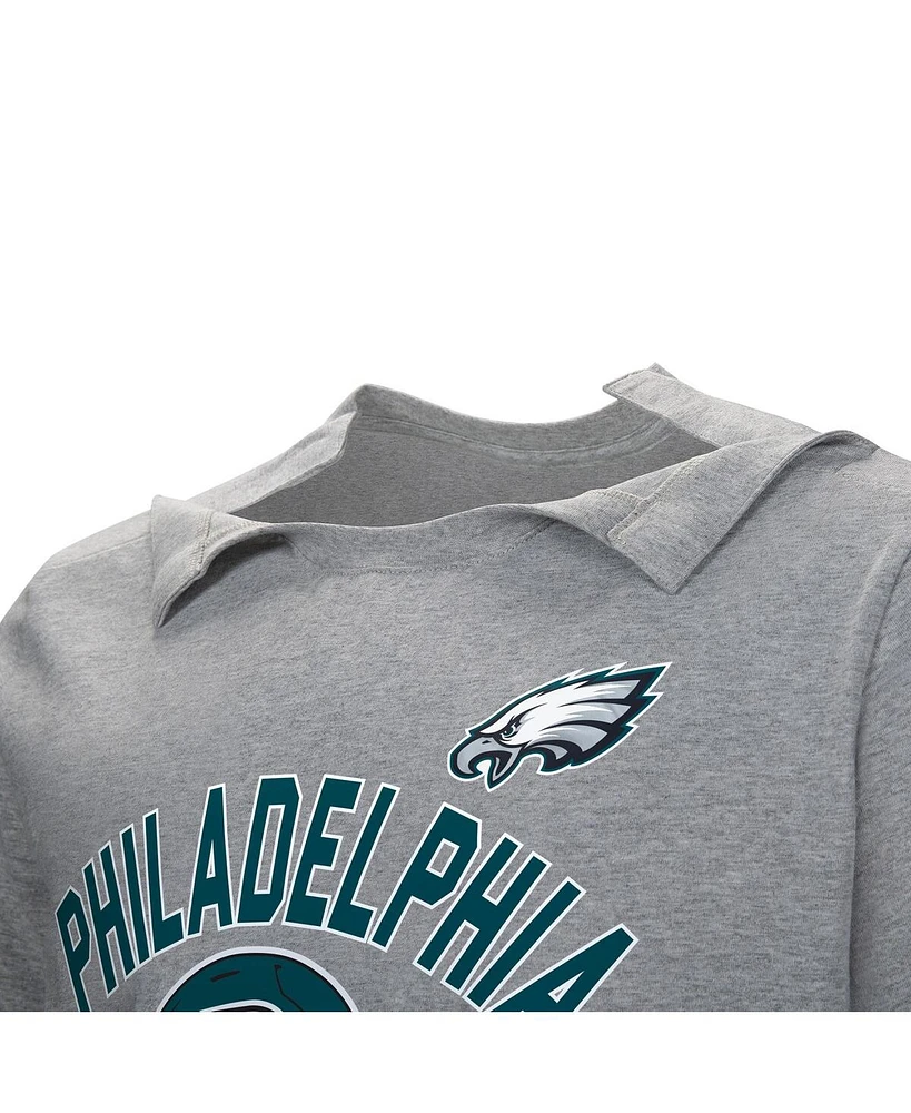 Men's Gray Philadelphia Eagles Tackle Adaptive T-shirt
