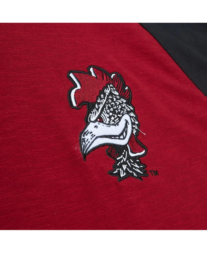 Men's Mitchell & Ness Garnet South Carolina Gamecocks Legendary Slub Raglan Long Sleeve T-shirt