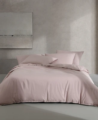 Calvin Klein Naturals Solid Cotton Tencel 3 Piece Duvet Cover Set, King