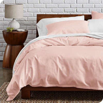 Bare Home Organic Cotton Percale Duvet Cover Set King/California King