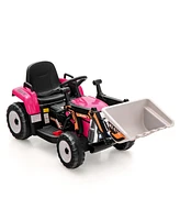 Kids Ride on Excavator with Adjustable Arm and Bucket