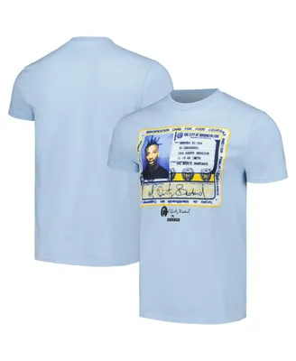 Men's and Women's Light Blue Odb License T-shirt