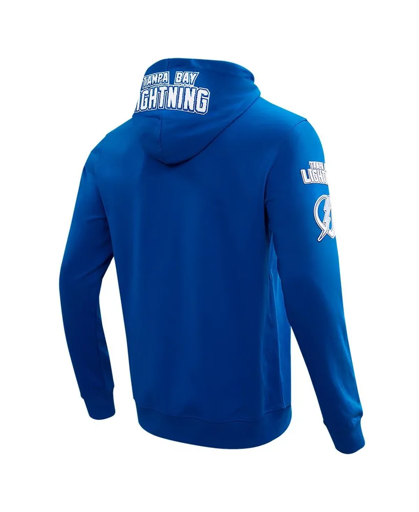 Men's Pro Standard Blue Tampa Bay Lightning Classic Chenille Full-Zip Hoodie Jacket