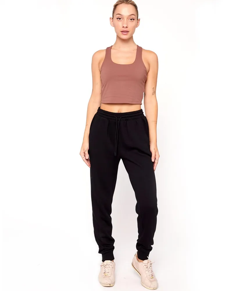 Rebody Active Women's Weekend Plush Fleece Joggers