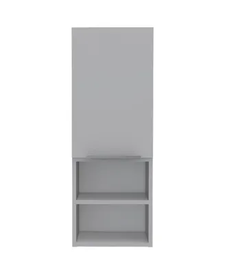 Mila Bathroom Cabinet, Two Internal Shelves, Two External Shelves, Single Door - White
