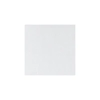 Set of 2 Hardback Square Lamp Shades White Large 7" Top x 17" Bottom x 13" Slant x 12" High Spider with Replacement Harp and Finial Fitting