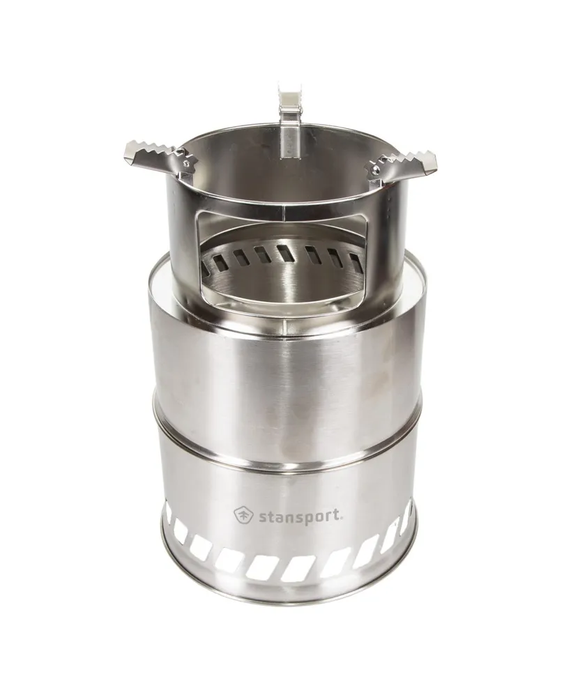 Stansport Stainless Steel Wood Burning Stove - Extra Large