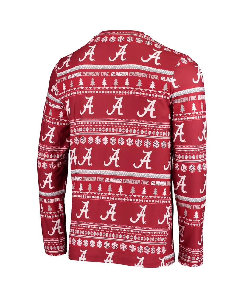 Men's Concepts Sport Crimson Alabama Crimson Tide Ugly Sweater Knit Long Sleeve Top and Pant Set