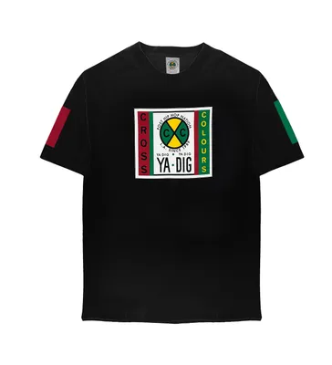 Cross Colours Men's Label Logo T- shirt